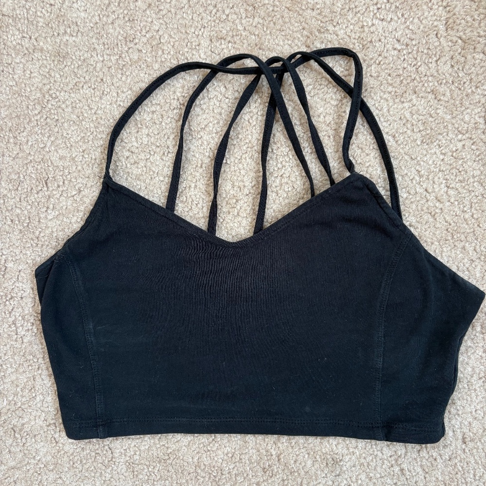 Black crop top